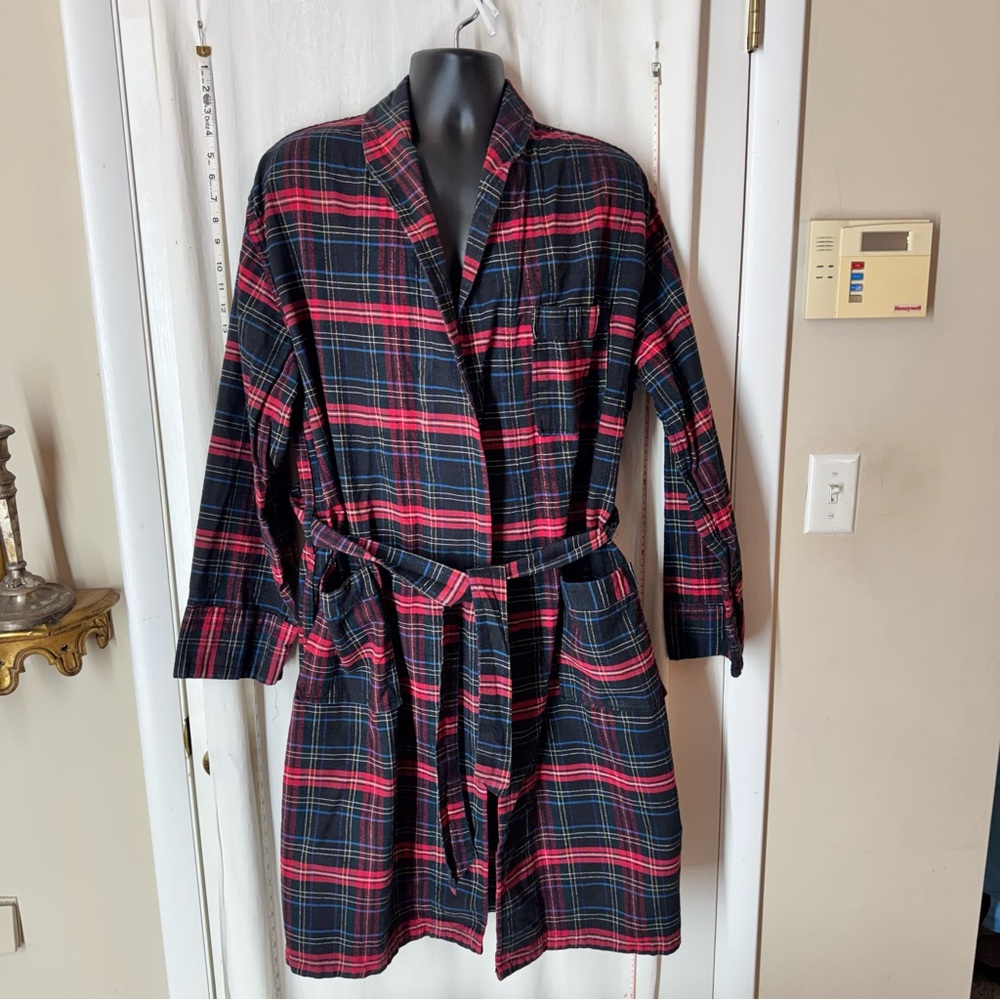 Vintage St. Moritz Plaid Robe
